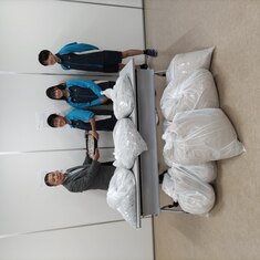 伊達中学校生徒会からリングプル１５０キロの寄贈を受けました！